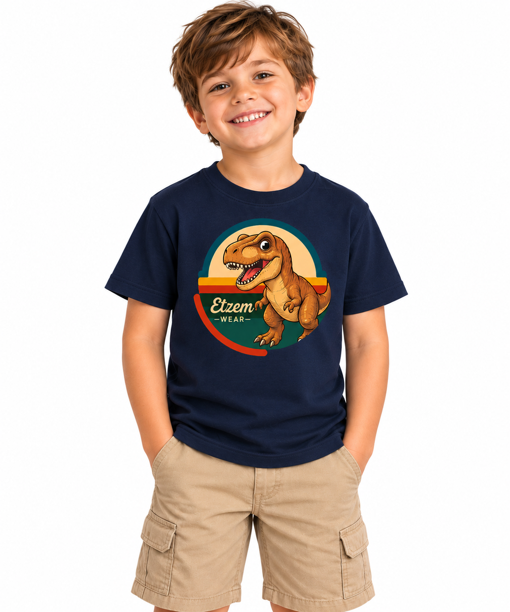 Etzem  Kids - T-Rex -  Cotton T-Shirt