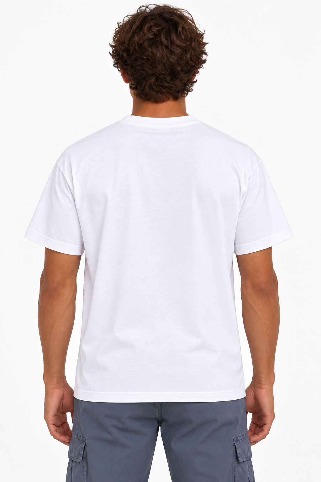 ETZEM T Rex Tee - White and Navy